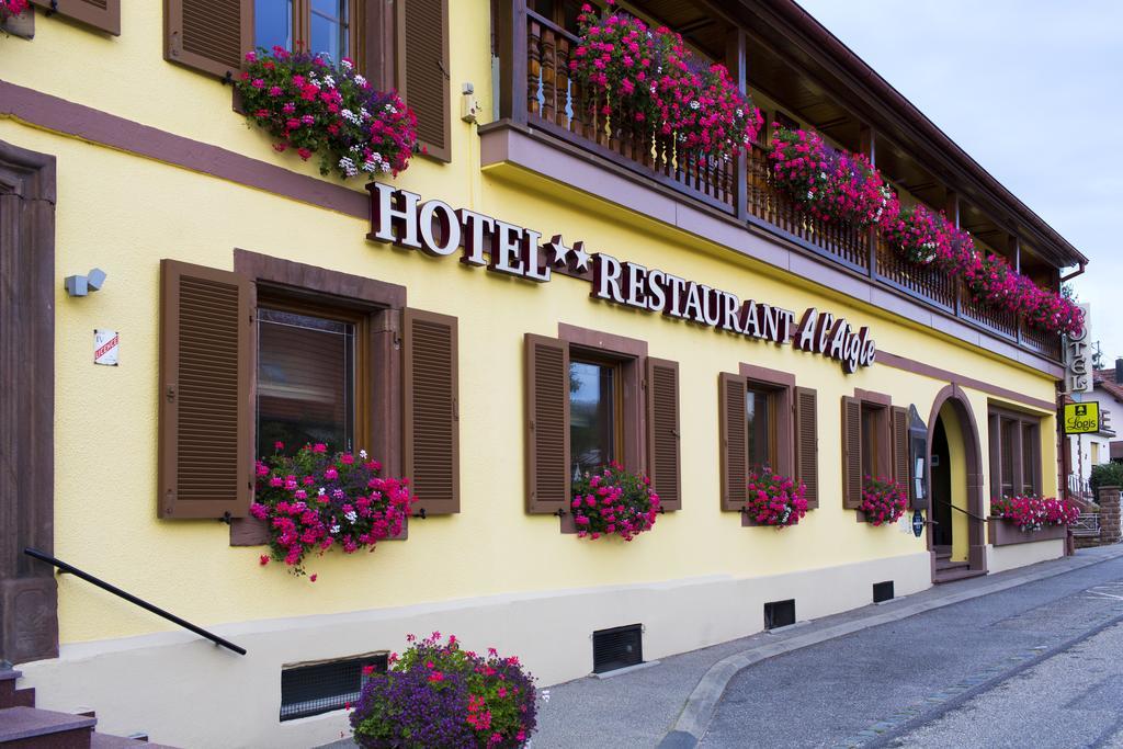 Restaurant A L'Aigle Hotel Wimmenau Bagian luar foto