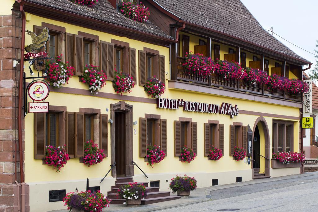 Restaurant A L'Aigle Hotel Wimmenau Bagian luar foto