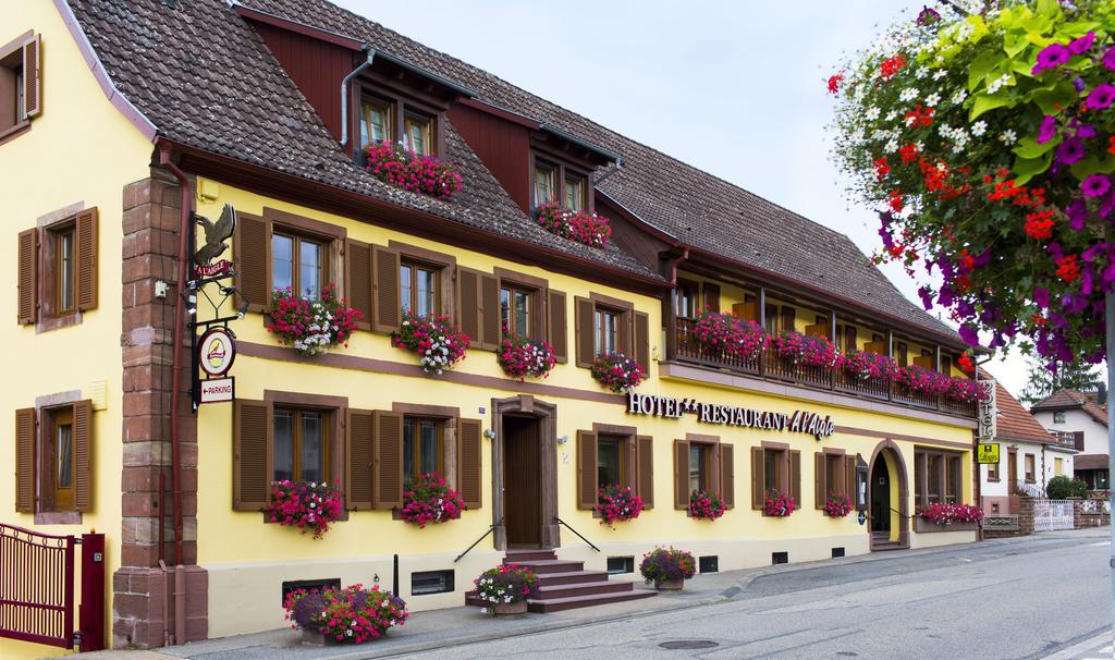 Restaurant A L'Aigle Hotel Wimmenau Bagian luar foto