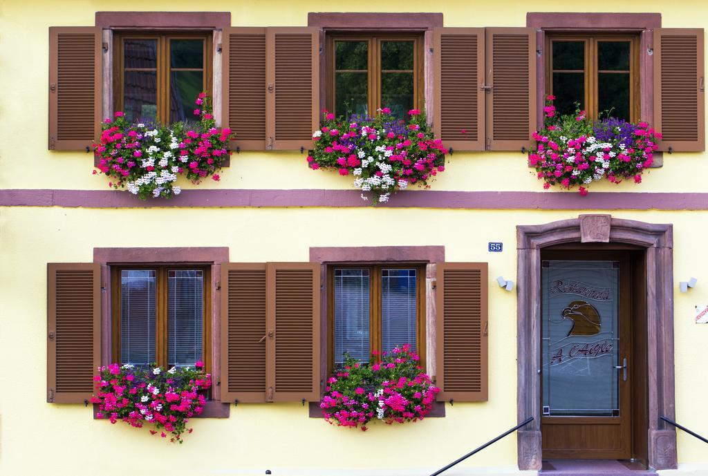 Restaurant A L'Aigle Hotel Wimmenau Bagian luar foto