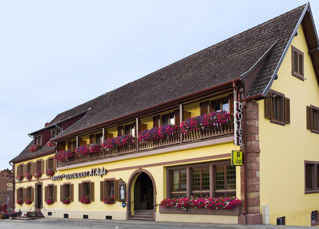 Restaurant A L'Aigle Hotel Wimmenau Bagian luar foto